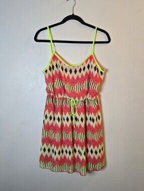 Y2k Neon Deb Dress Large